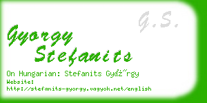 gyorgy stefanits business card